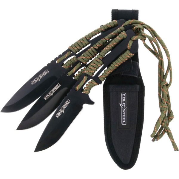 Cold Steel Throwing Knives 3-Pack - 4in Black Blade