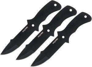 Cold Steel Throwing Knife Set - 2in Black Clip Point