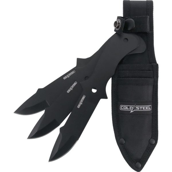 Cold Steel Throwing Knife Set - 2in Black Clip Point