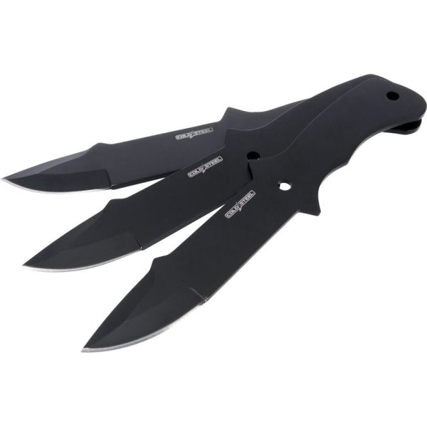 Cold Steel Throwing Knife Set - 2in Black Clip Point