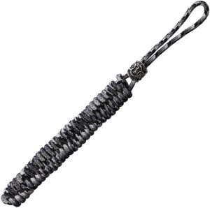 CT1039.jpg Coeburn Tool Lanyard Viking Bead Black White Paracord