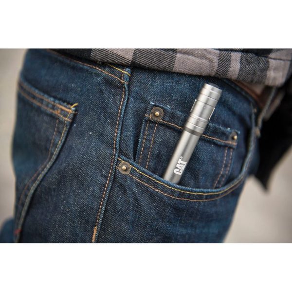 Caterpillar Pocket Pen Light 100 Lumen Silver