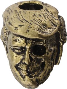 CT3004.jpg Coeburn Tool Trump Head Skull Brass Bead - 550 Paracord