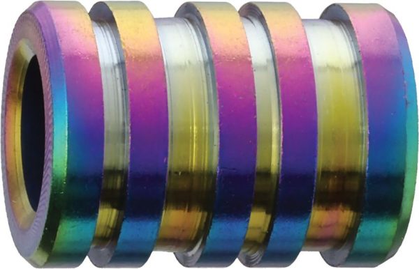 Coeburn Tool Rainbow Anodized Titanium Bead - 0.5 Inch