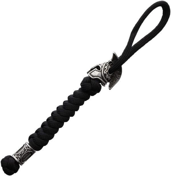 Coeburn Tool Black Spartan Paracord Lanyard - Silver Bead