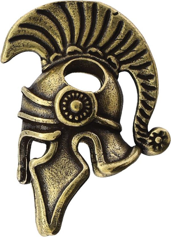 CTBIG092.jpg Coeburn Tool Brass Spartan Helmet Bead - Paracord
