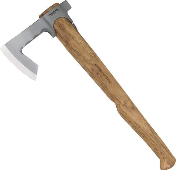 CTK104187.jpg Condor Travelhawk Fixed Blade Axe 1060HC Steel Hickory Handle