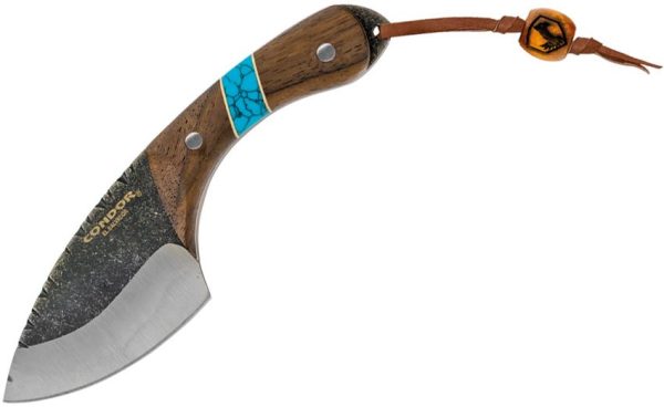 CTK112354C.jpg Condor Blue River Skinner 440C Fixed Blade Knife Walnut Turquoise