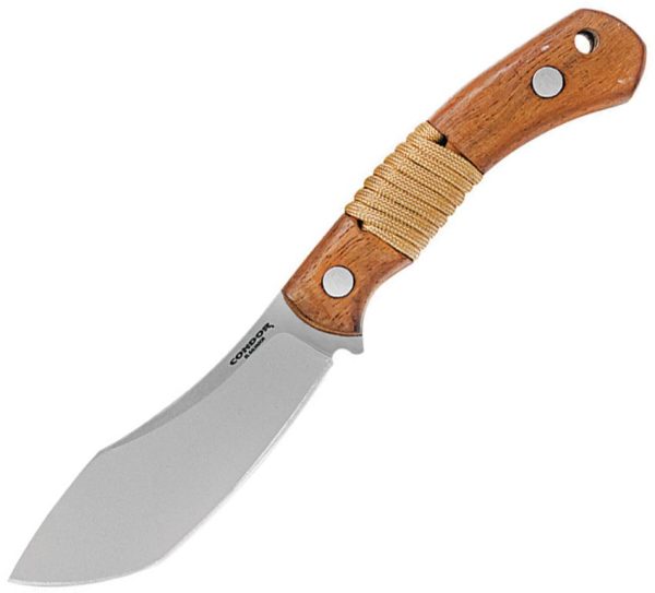Condor Mountaineer Trail Fixed Blade Knife 420HC Walnut Handle