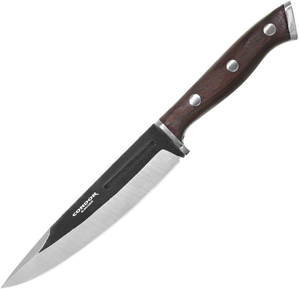 Condor Patagon Fixed Blade Knife 6" 420HC Micarta Brown