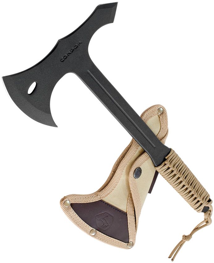 Condor 12.75" Throwing Axe 1075HC Steel w/ Canvas Sheath