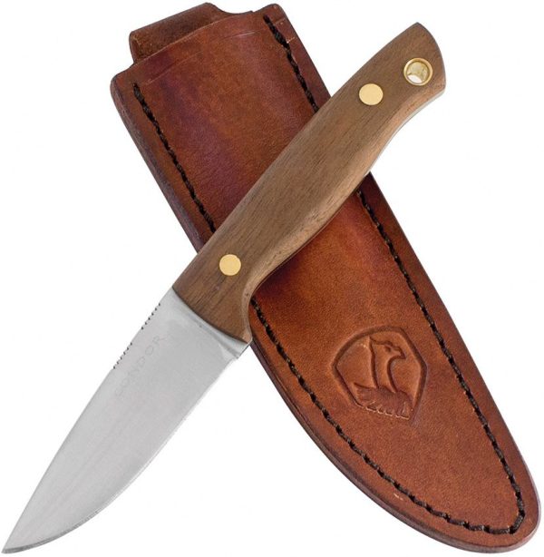 Condor Mayflower Fixed Blade Knife 440C Stainless Wood Handle