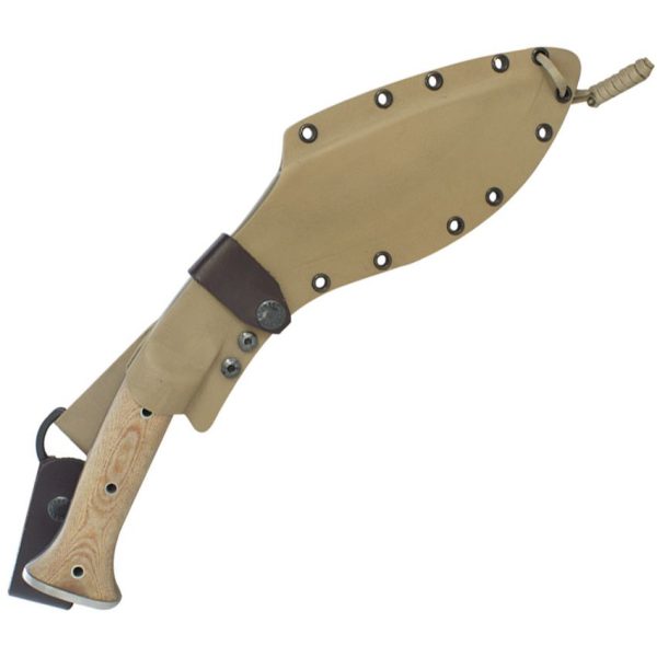 Condor K-Tact Kukri Fixed Blade 1075HC Steel Desert Tan