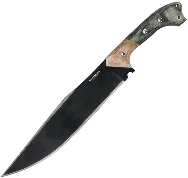 CTK1814108HC.jpg Condor Atrox Fixed Blade Knife 1075HC Steel Canvas Micarta