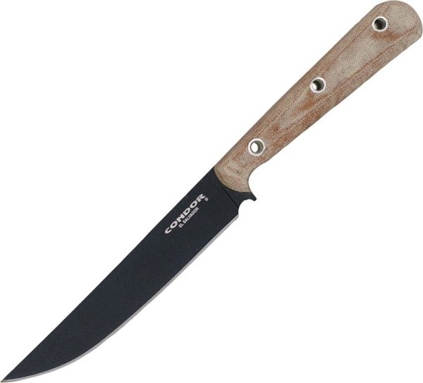 Condor Skirmish Fixed Blade Knife 5.5" 1075HC Black Micarta