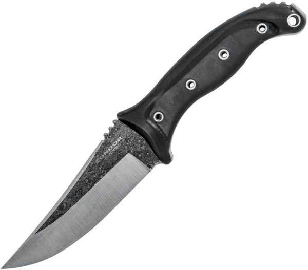 Condor Pandur Fixed Blade Knife 4.5" 1075HC Steel Black Micarta