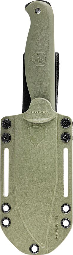 Condor Fighter Fixed Blade 5" 1075HC Army Green Knife