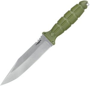 CTK18346ASS.jpg Condor Escort Fixed Blade 6.5" 420HC Stainless Green Handle