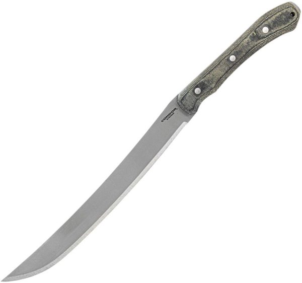 Condor K-Night Machete 13.25" 1075HC Fixed Blade Black Micarta
