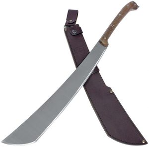 Condor Makara Machete 18" 1075HC Steel Fixed Blade Brown Walnut
