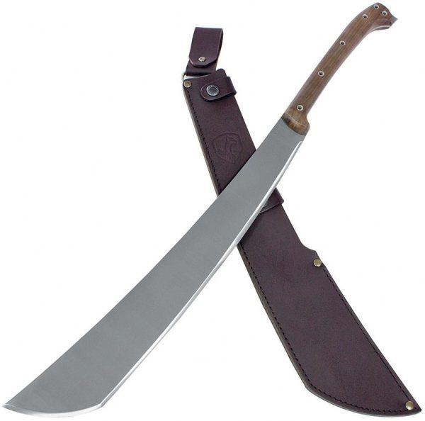 Condor Makara Machete 18" 1075HC Steel Fixed Blade Brown Walnut