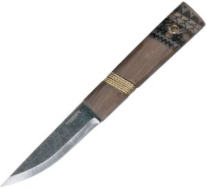 Condor Indigenous Puukko Fixed Blade Knife 1095HC Steel Walnut