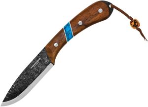 Condor Blue River Fixed Blade Knife 1095HC Steel Walnut Handle