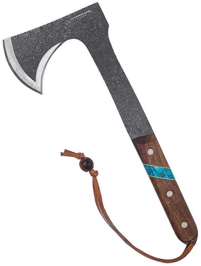 CTK2826HC.jpg Condor Blue River Tomahawk 1075HC Steel 13" Axe w/ Sheath