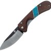 Condor Blue River Hunter Linerlock Walnut Turquoise
