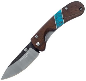 Condor Blue River Hunter Linerlock Walnut Turquoise