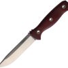 Condor Bushcraft Bliss Fixed Blade 1075HC Steel Red Micarta
