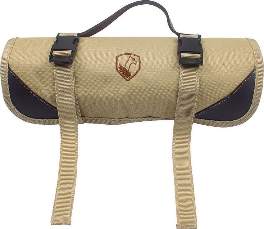 Condor Beige Canvas Knife Roll for 10 Fixed Blade Knives
