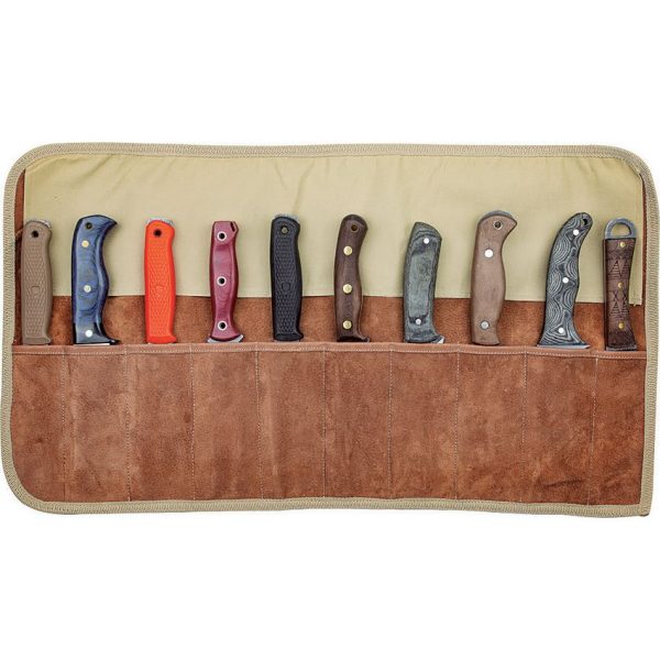 Condor Carry Knife Roll Beige Canvas 10 Knife Storage Organizer
