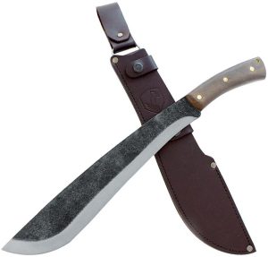 Condor Jungolo Machete 13.25" 1075HC Fixed Blade Brown Walnut
