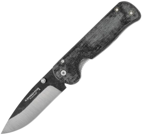 Condor Krakatoa Linerlock Army Green - 1095HC Steel