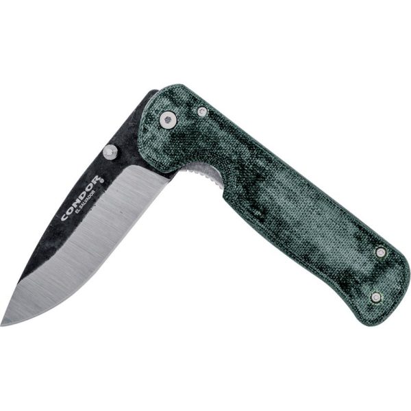 Condor Krakatoa Linerlock Army Green - 1095HC Steel