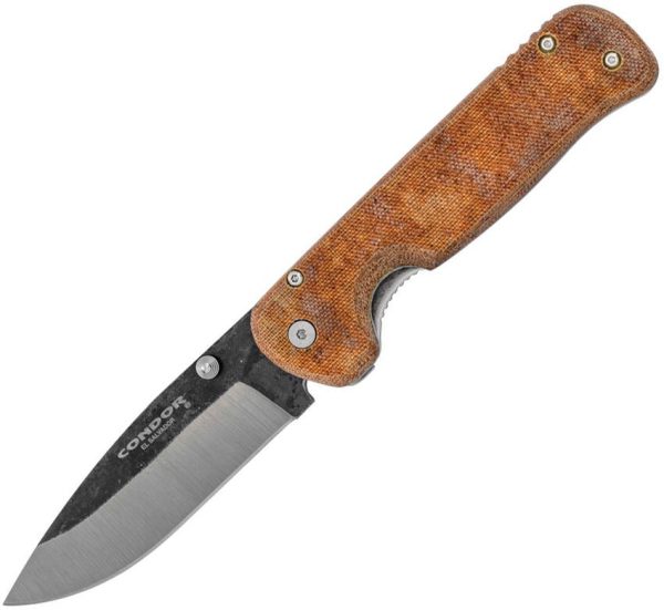Condor Krakatoa Linerlock Desert Tan - 1095HC Steel
