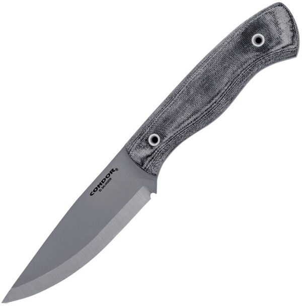 Condor Ripper Fixed Blade Knife 4.5" 1095HC Steel Black Micarta