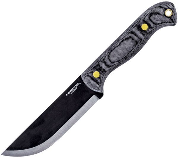 Condor SBK Fixed Blade Knife 1075HC Steel Black Micarta
