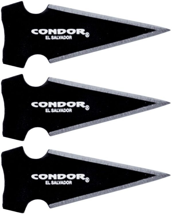 Condor Saighead Arrow Head Set of Three - 420HC Steel