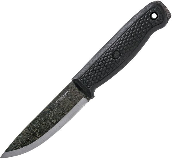Condor Terrasaur Fixed Blade Black 1095HC Steel 4.25in
