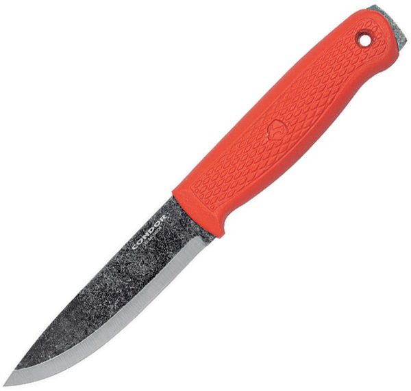 Condor Terrasaur Orange Fixed Blade Knife 1095HC Steel