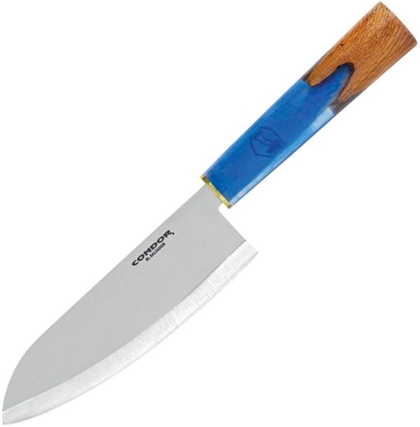 Condor Shefu Kitchen Santoku 6.75" 440C Fixed Blade Knife