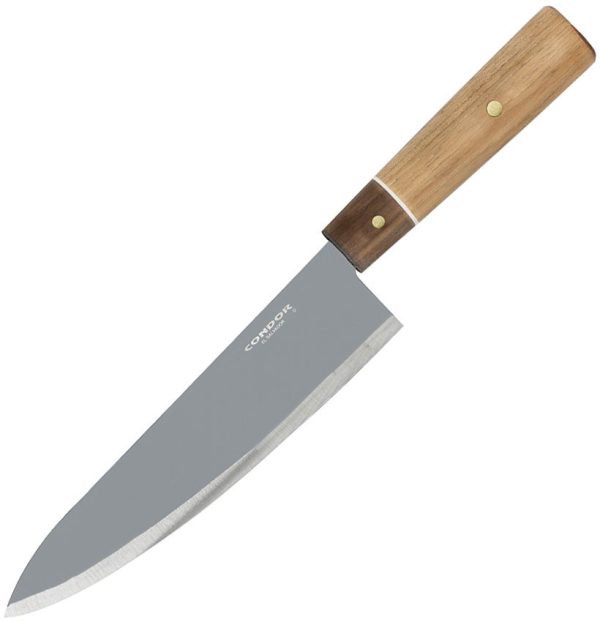 Condor Kondoru Gyuto 7.5" 1095HC Fixed Blade Knife Brown