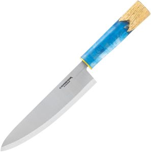 Condor Shefu Gyuto 440C Stainless Fixed Blade Knife Blue Resin