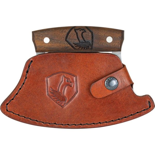 Condor Ulu Knife Fixed Blade 1075HC Steel Walnut Handle