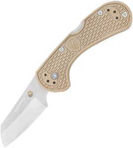 CTK81528ZSK.jpg Condor Cadejo Lockback Tan 14C28N Cleaver Style Blade