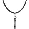 Condor Viking Sword Necklace - Antique Silver