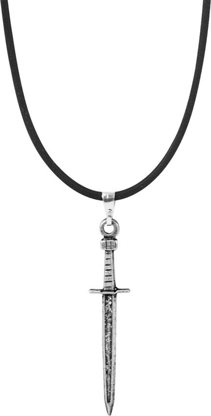 Condor Viking Sword Necklace - Antique Silver