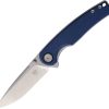 Cobratec Samson Linerlock Blue D2 Folding Knife 3.25" Blade